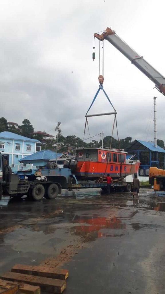 Jasa Trucking Kapal BNPB dari Marunda ke Danau Toba 03