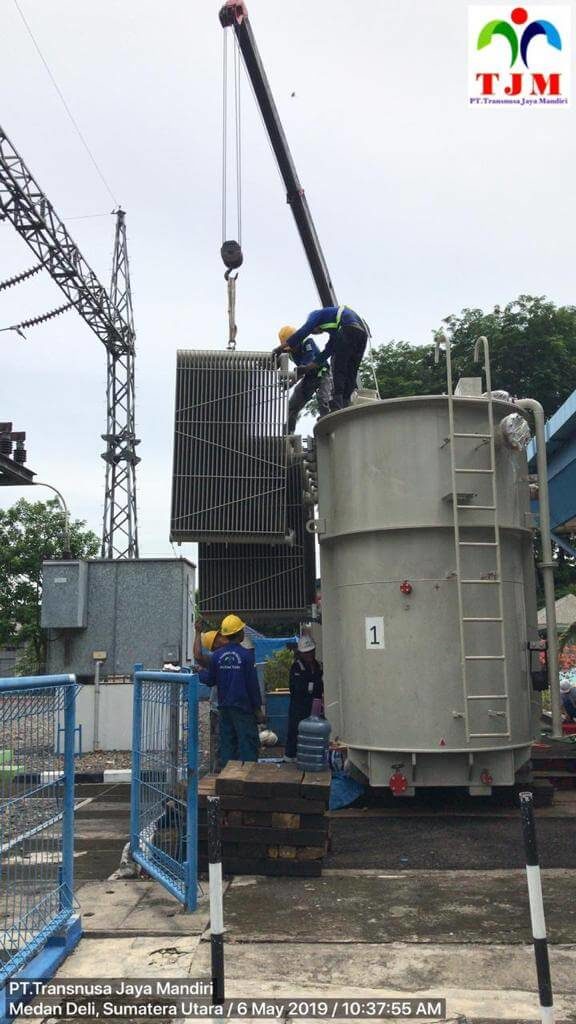 Pemindahan Trafo GI PT PLN dari Dumai Mabar Medan 07