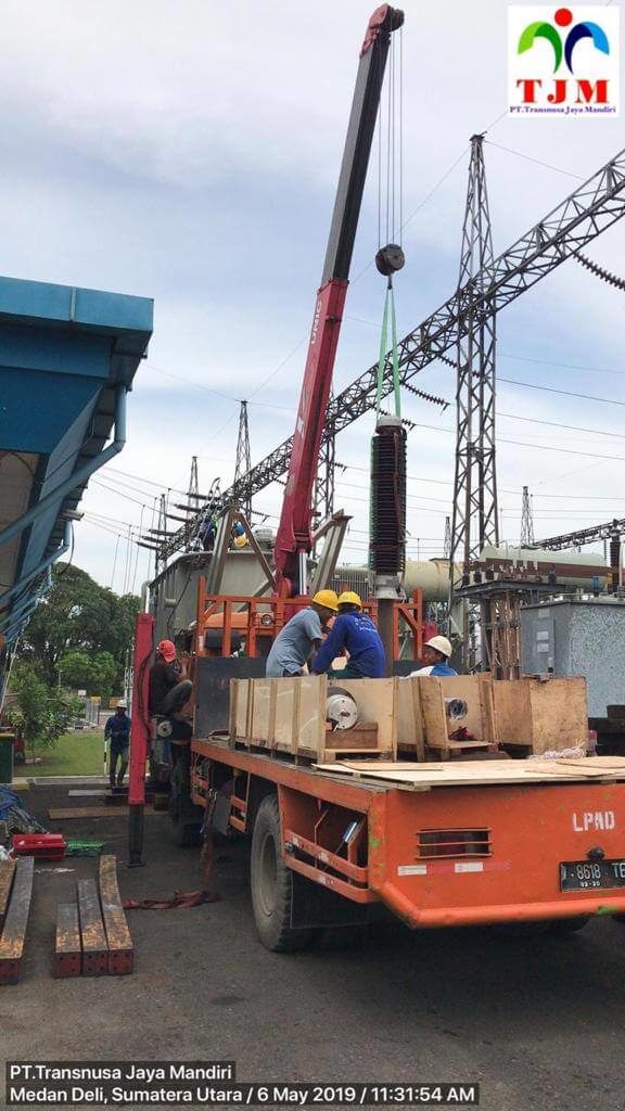 Pemindahan Trafo GI PT PLN dari Dumai Mabar Medan 09