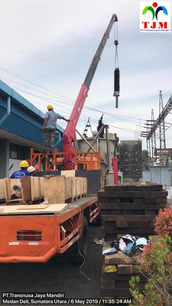 Pemindahan Trafo GI PT PLN dari Dumai Mabar Medan 10