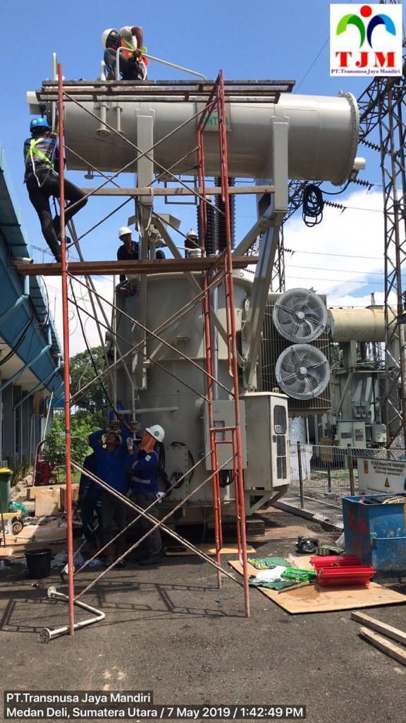 Pemindahan Trafo GI PT PLN dari Dumai Mabar Medan 22